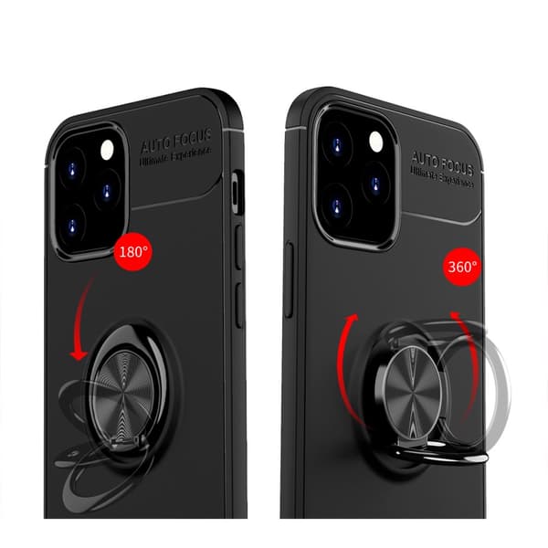 Skal Med Ringhållare iPhone 12/12 Pro Svart