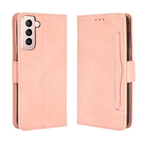 Multi Slot Plånboksfodral Samsung Galaxy S21 Plus Rosa
