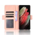 Miniatyrbild 4 av 6: Multi Slot Plånboksfodral Samsung Galaxy S21 Ultra Rosa