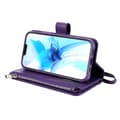 Miniatyrbild 5 av 7: Zipper Magnet Leather Wallet iPhone 12/12 Pro Lila