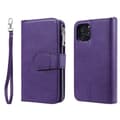 Miniatyrbild 1 av 7: Zipper Magnet Leather Wallet iPhone 12/12 Pro Lila