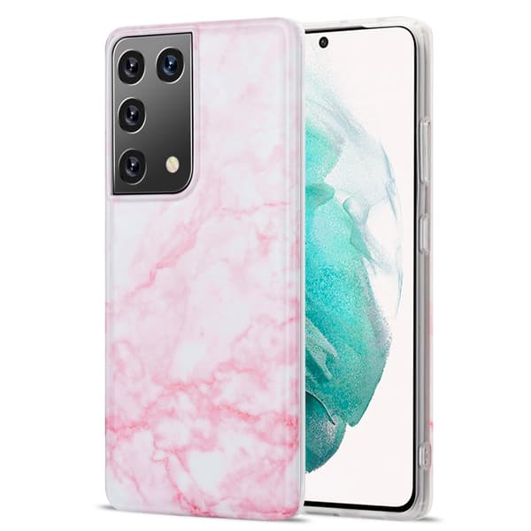 Skal TPU Samsung Galaxy S21 Ultra Rosa Marmor