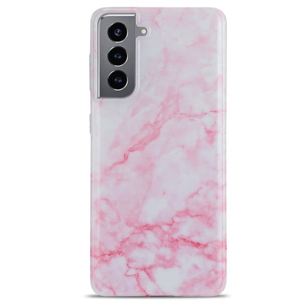 Skal TPU Samsung Galaxy S21 Rosa Marmor