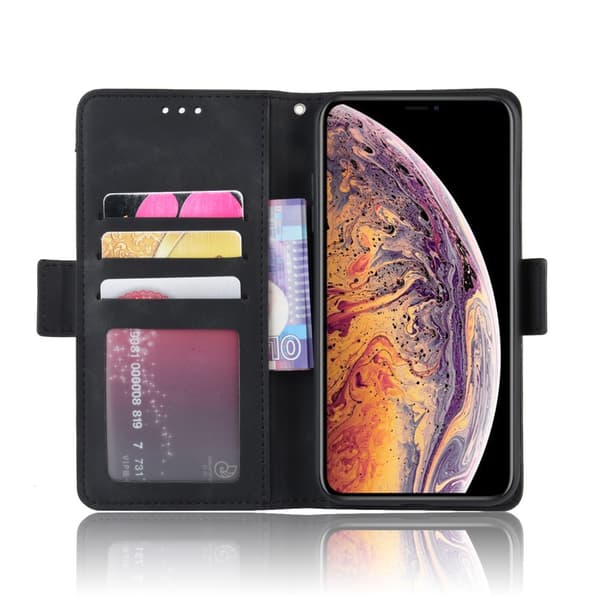 Multi Slot Plånboksfodral iPhone XS Max Svart