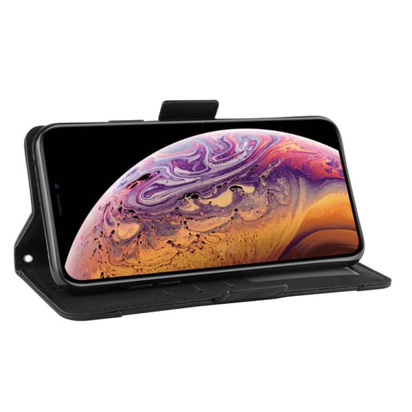 Multi Slot Plånboksfodral iPhone XS Max Svart