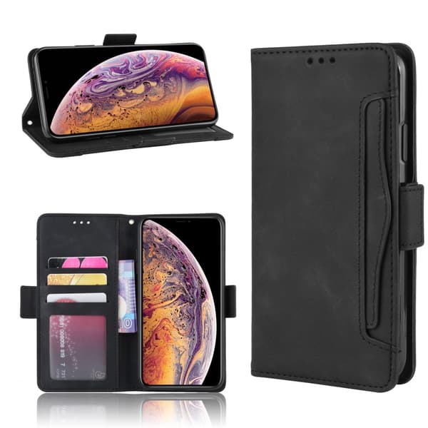 Multi Slot Plånboksfodral iPhone XS Max Svart
