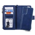 Miniatyrbild 6 av 8: Zipper Magnet Leather Wallet Samsung Galaxy S20 Blå