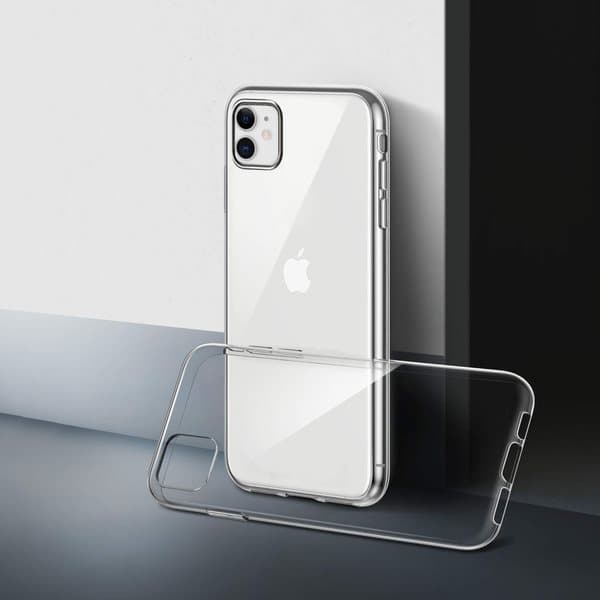 Genomskinligt Gummi iPhone 11 Skal Transparent TPU