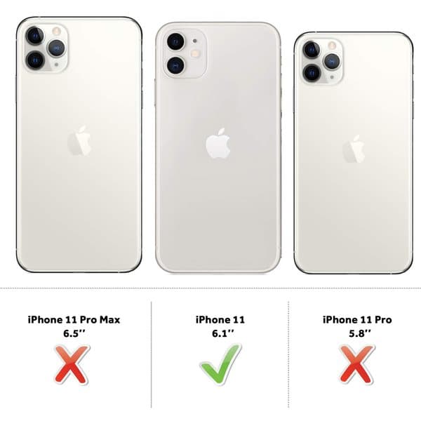 Genomskinligt Gummi iPhone 11 Skal Transparent TPU