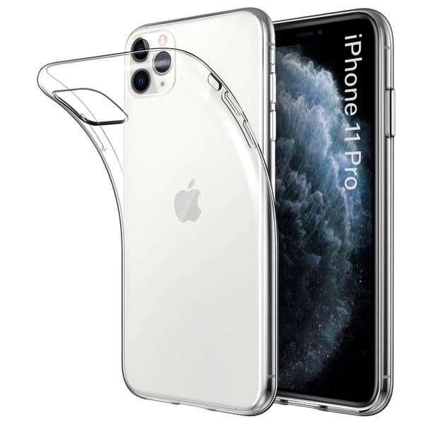 Läpinäkyvä kumi iPhone 11 Pro  Läpinäkyvä TPU 1-Pack