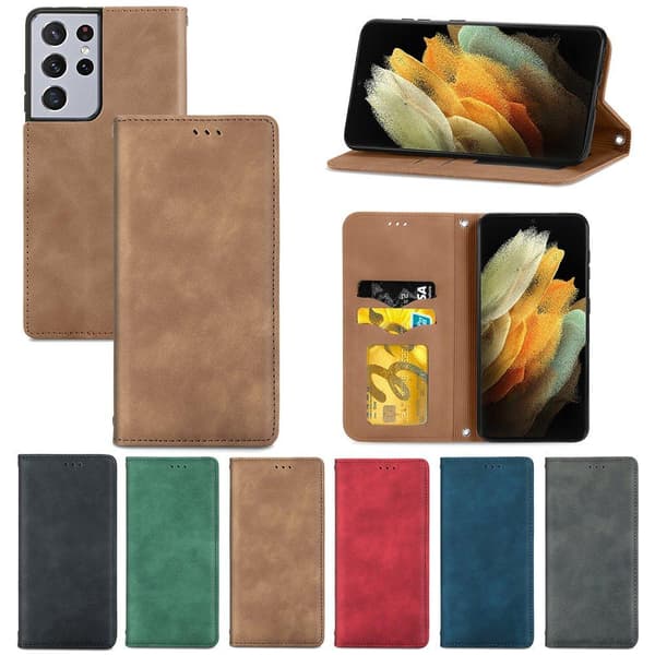 Samsung Galaxy S21 Ultra - Stilsäkert Praktiskt Plånboksfodral