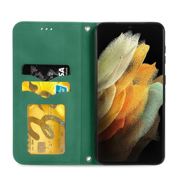 Samsung Galaxy S21 Ultra - Stilsäkert Praktiskt Plånboksfodral
