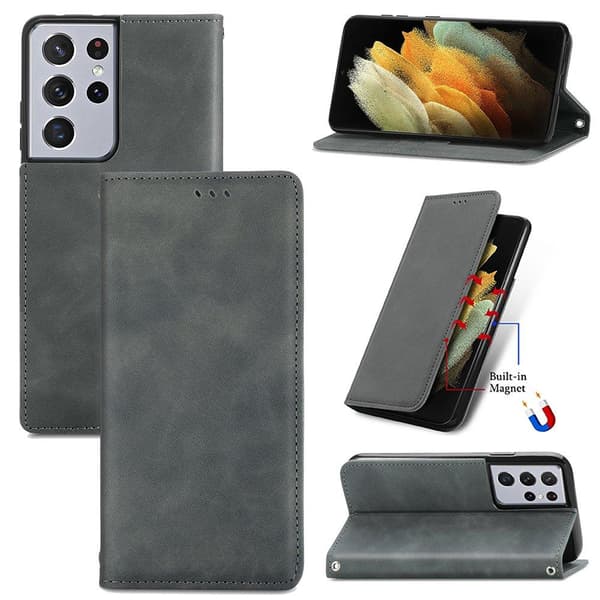 Samsung Galaxy S21 Ultra - Stilsäkert Praktiskt Plånboksfodral