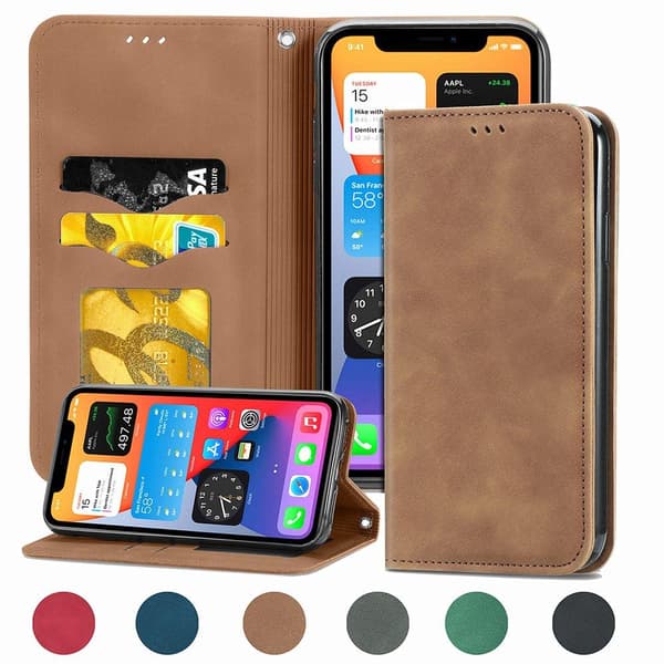 iPhone 12 Pro Max - Exklusivt FLOVEME Plånboksfodral