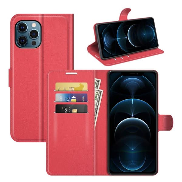Stilsäkert Plånboksfodral (Nkobee) - iPhone 12 Pro Röd