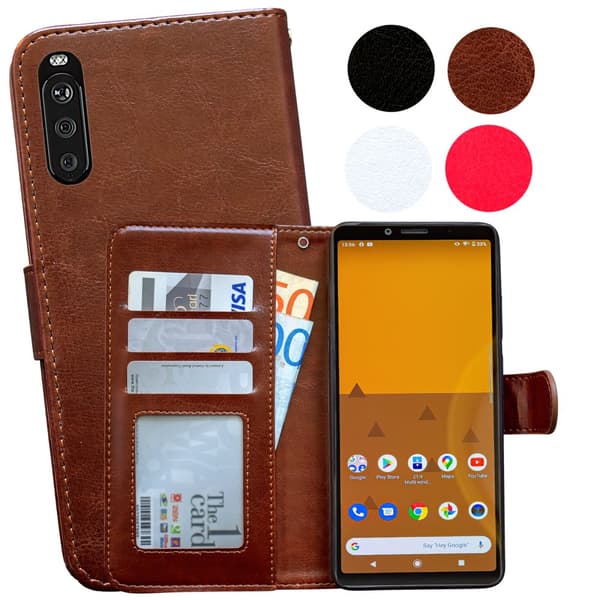 Sony Xperia 10 II - Läderfodral / Skydd