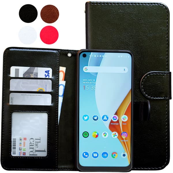 OnePlus Nord N100 - Nahkakotelo / Suoja Pink