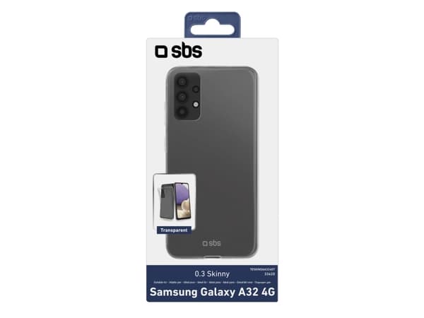 SBS TESKINSAA324GT, Suojus, Samsung, Galaxy A32 4G, Läpinäkyvä