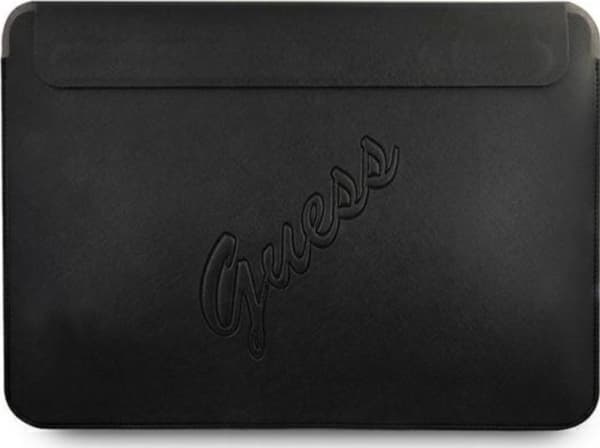 Guess Bag Guess Sleeve GUCS13PUSASBK 13 tommer svart/svart Saffiano Script