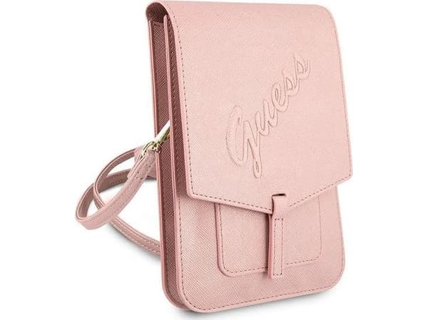 Guess Guess veske GUWBRSAVSPI rosa/rosa Saffiano Script