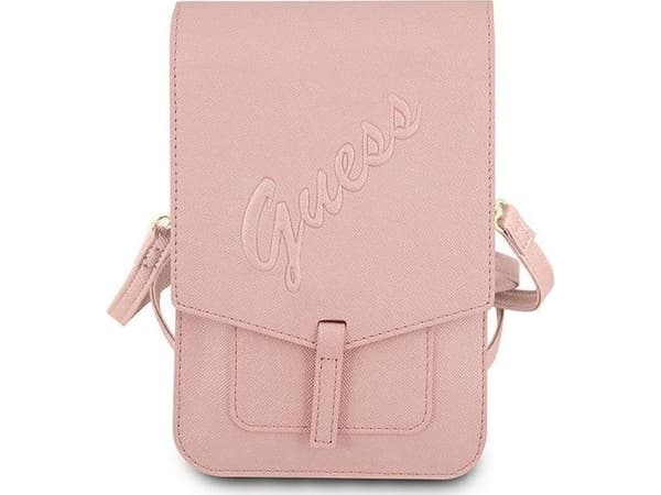Guess Guess veske GUWBRSAVSPI rosa/rosa Saffiano Script