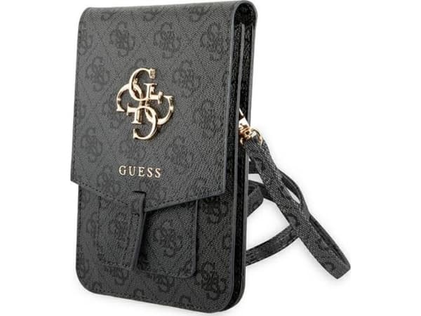Guess 4G Big Metal Logo Telefonveske - Veske med rom for en smarttelefon (svart)