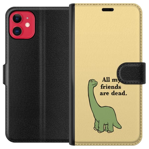 Apple iPhone 11 Plånboksfodral Dinosaurier