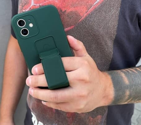 Samsung Galaxy A32 5G Skal Stativfunktion med Hållare och Magnet Ljusgrå