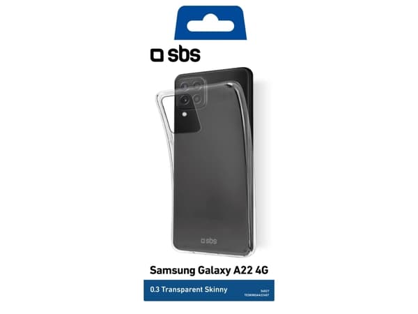 SBS TESKINSAA224GT, Etui, Samsung, Samsung - Galaxy A22 4G, 16,3 cm (6.4"), Gjennomsiktig