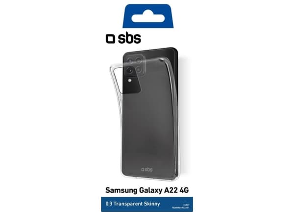 SBS TESKINSAA224GT, Etui, Samsung, Samsung - Galaxy A22 4G, 16,3 cm (6.4"), Gjennomsiktig