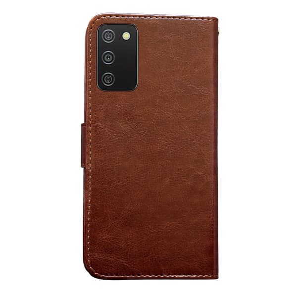 Samsung Galaxy A02s - Læder cover / Beskyttelse