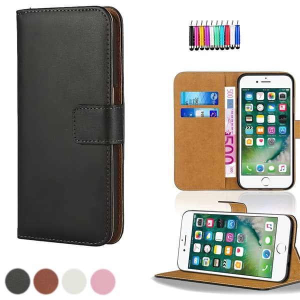 iPhone 7/8/SE (2020 & 2022) - Læder cover / Beskyttelse White
