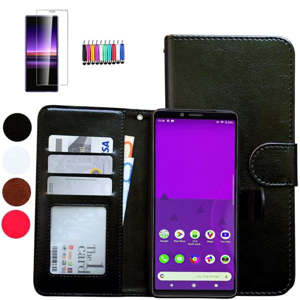 Sony Xperia 10 II - Læder cover / Beskyttelse White