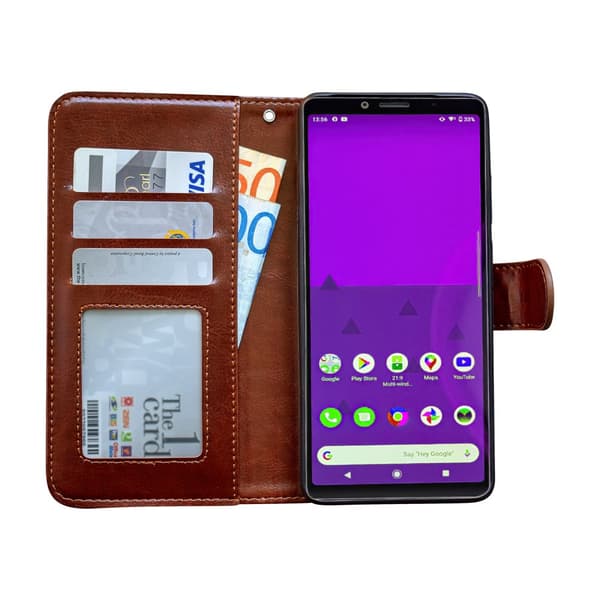 Sony Xperia 10 II - Läderfodral / Skydd