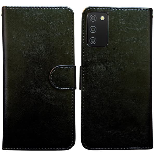 Samsung Galaxy A02s - Læder cover / Beskyttelse
