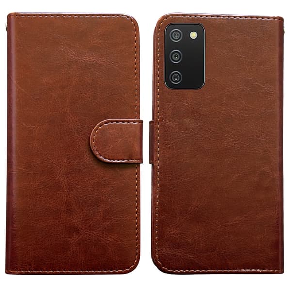 Samsung Galaxy A02s - Læder cover / Beskyttelse