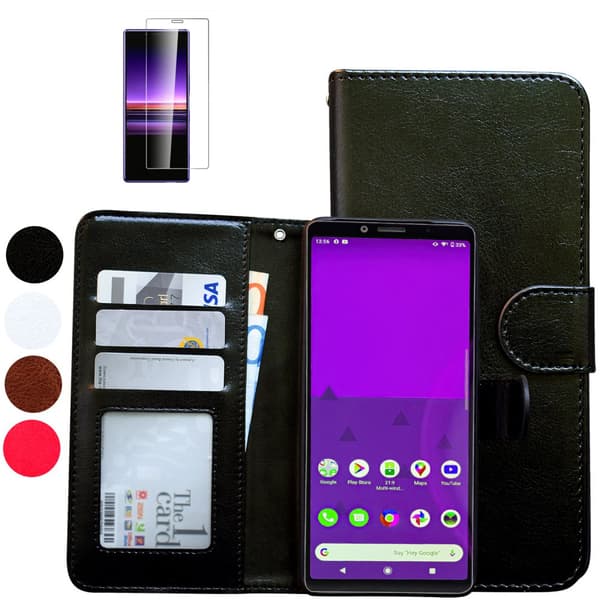 Sony Xperia 10 II - Læder cover / Beskyttelse Black