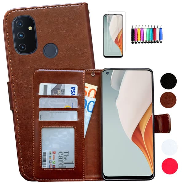 OnePlus Nord N100 - Læder cover / Beskyttelse