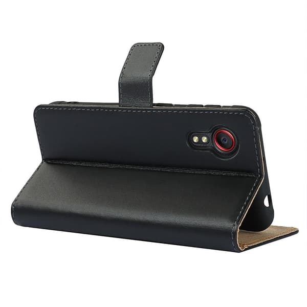 Plånboksfodral Samsung Galaxy Xcover 5 i Svart Läder