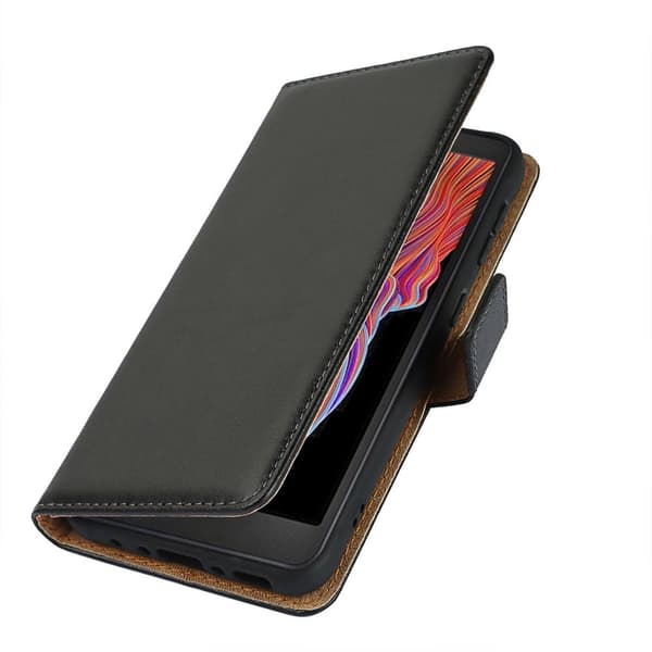 Plånboksfodral Samsung Galaxy Xcover 5 i Svart Läder