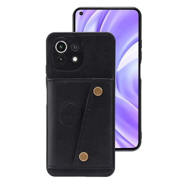 Stilrent Smidigt Skal med Korthållare - Xiaomi Mi 11 Lite Svart