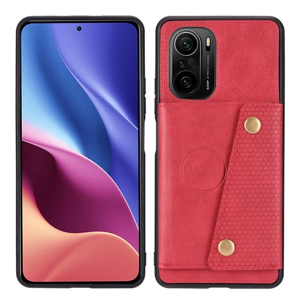 Praktiskt Skal med Kortfack - Xiaomi Mi 11i Röd Röd