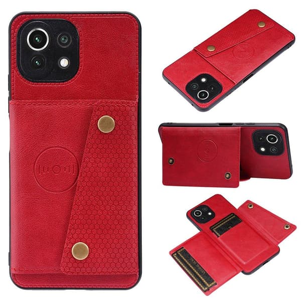 Xiaomi Mi 11 Lite - Stilsäkert Praktiskt Skal med Kortfack