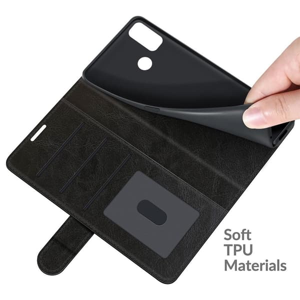 Alcatel 1L (2021) Plånboksfodral / fodral - Svart