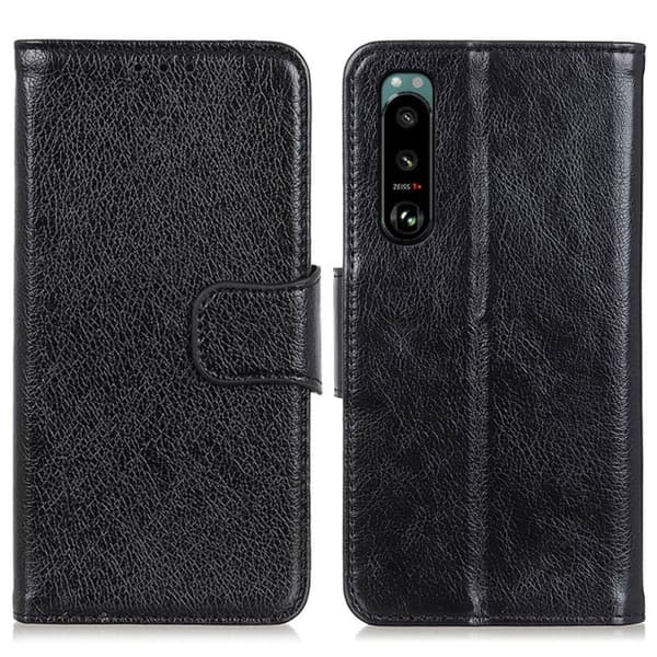 Sony Xperia 5 III Plånboksfodral Textured Split - Svart