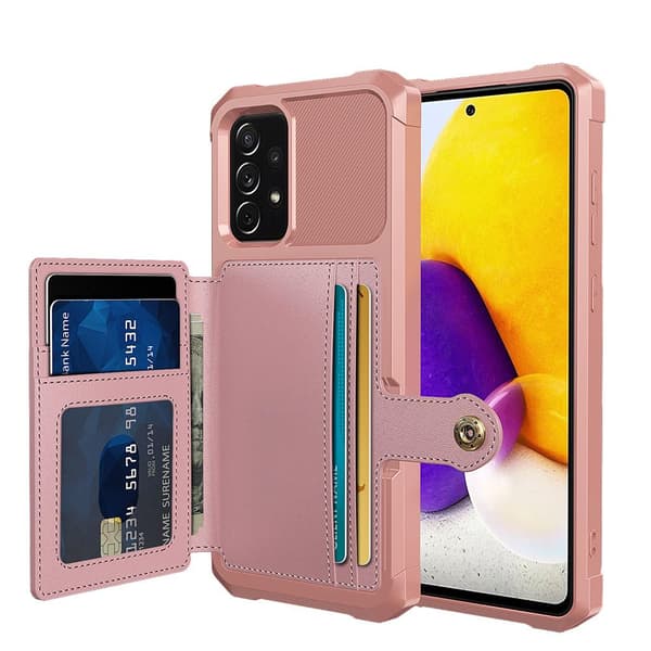 Samsung Galaxy A52 - Praktiskt Skyddsskal med Korthållare