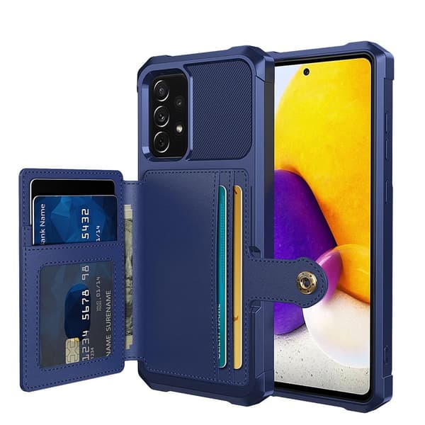 Samsung Galaxy A52 - Praktiskt Skyddsskal med Korthållare