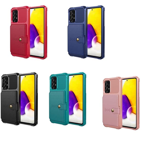 Samsung Galaxy A52 - Praktiskt Skyddsskal med Korthållare