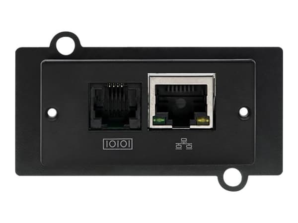 Qoltec SNMP Module for Uninterruptible Power Supply - Adapter for fjernstyrt administrasjon - 10/100 Ethernet x 1 - for P/N: 53042, 53043, 53044, 539
