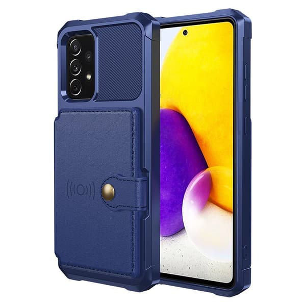 Elegant Praktiskt Skal med Kortfack - Samsung Galaxy A72